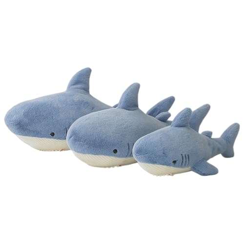 Haiyunhome サメ 鮫 抱き枕 大きいサイズ 60cm/90cm/120cm ふわふわ リアル 可愛い 多機能 癒し ストレス解消 贈り物 誕生日 お祝い インテリア 店飾り 部屋飾り 寝具 柔らかい ふわふわぬいぐるみ (60cm(0.4kg),