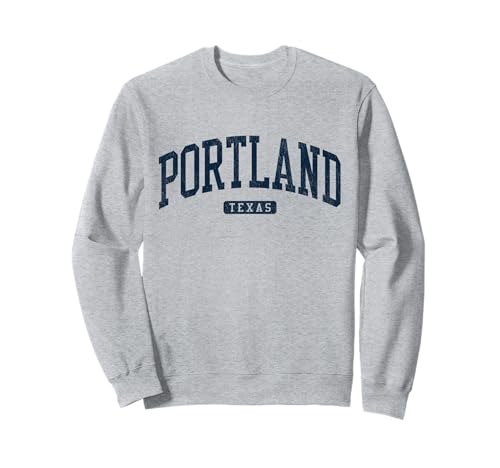 31AhQZIjy4L._SL500_ Portland Texas TX College University Style Blue Sweatshirt