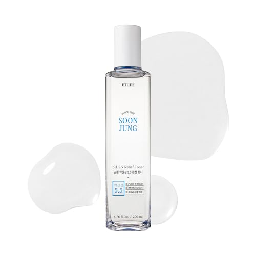 Image of ETUDE Soonjung pH5.5 Relief Toner 200ml (New Version) | Skin Care Solution | Low PH Toner for Sensitive Skin | Non-Comedogenic, Hypoallergenic & Fragrance Free Moisturizer for Face