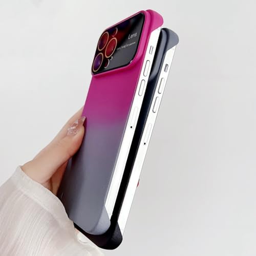 Coque sans cadre pour iPhone 13 Pro fine anti-rayures motif litchi