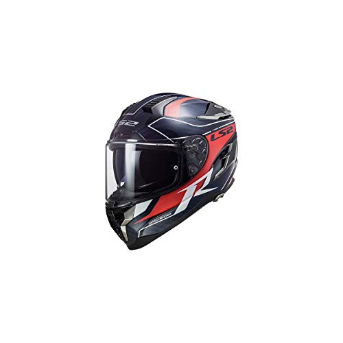 LS2 Helmets Challenger Carbon GT Carver Helmet (Blue Carbon - Small)