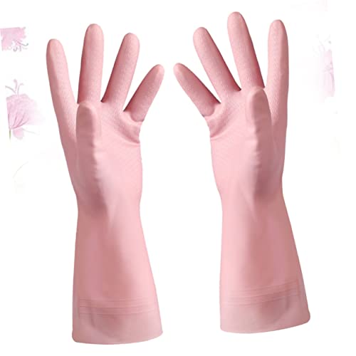 SEWACC 1 De Luvas Para Limpar Luvas De Limpeza De Borracha Luvas De Lavar Louça Luvas De Látex Luvas