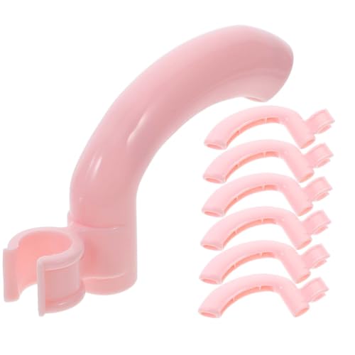 GRIRIW 10pcs Ergonomic Push Dustpan Handle Grip Sturdy Replacement for Dustpans Brooms Cleaning Tools Elegant Design Fits Rods for Home Office Use