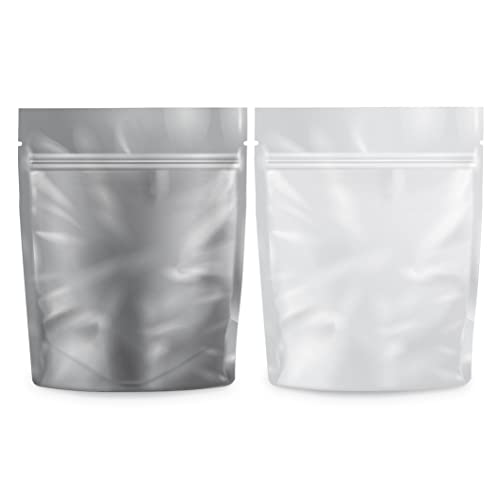 Loud Lock Mylar Bags Smell Proof 1 Gram White Clear - 100 Count 4.12  X 3.35  6mill Thickness - Packaging Bags - Mylar Bags For Food Storage - Resealable Bags - Smell Proof Bags - Dispensary Packaging