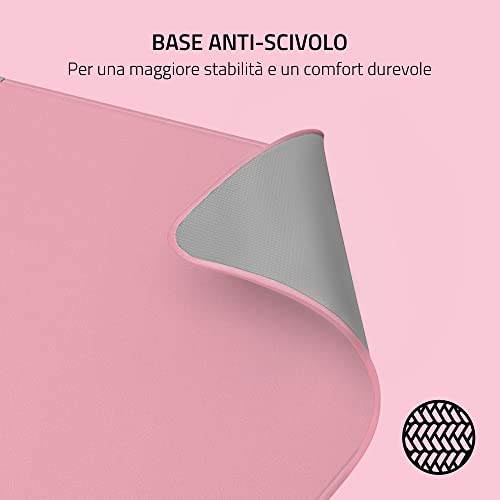 Razer Strider - Tappetino Per Mouse Ibrido Con Parte Inferiore E Superiore Morbida Per Scorrimenti Fluidi (Ottimizzato Per I Sensori Ottici Del Mouse, Antiscivolo) Quarzo - 3