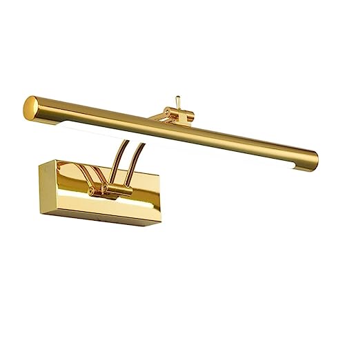 Applique miroir LED étanche 40cm dorée pour l'éclairage chaleureux de salle de bain