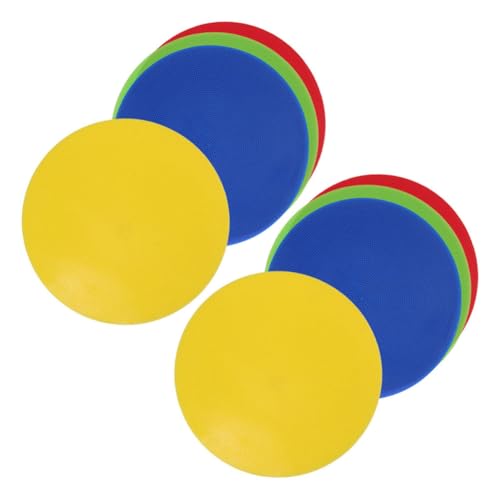 Plats antidérapants en PVC Outanaya lot de 8 plots plats pour entraînement de football