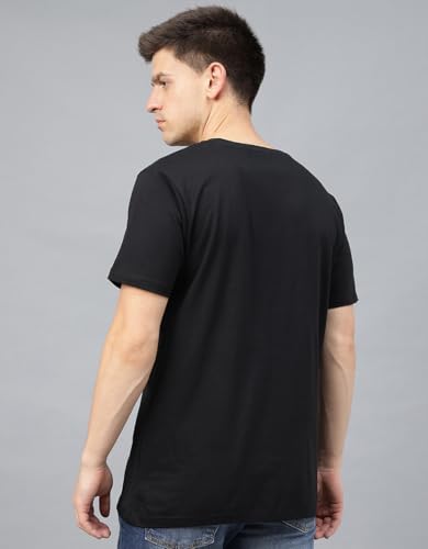 Image of Veirdo Men's T-Shirt Regular Fit Round Neck Pure Cotton Half Sleeve Graphics Printed T-Shirt Different Size Range S to 2XL