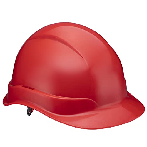 Acerpal Cap Style Hard Hat Osha Construction Work Approved Safety Helmet, Solid Red Design Hard Hats, Cascos De Construccion, 6 Point Adjustable Ratchet Suspension #TOP7