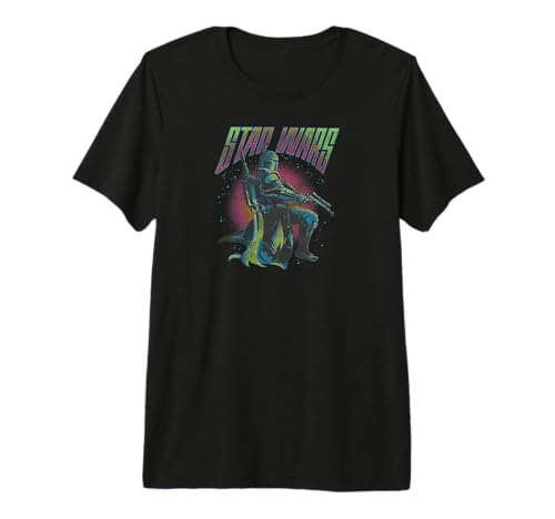 Star Wars Boba Fett Retro Poster V-2 t-shirt coton pour fan de SF