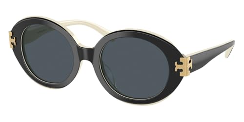 Tory Burch Sunglasses TY 7210 U 198887 Black/Ivory/Grey Polyamide Standard