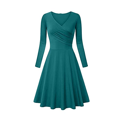 Sommerkleid Damen Midi Elegant Kleid Sexy Große Größe Einfarbig Tshirt...