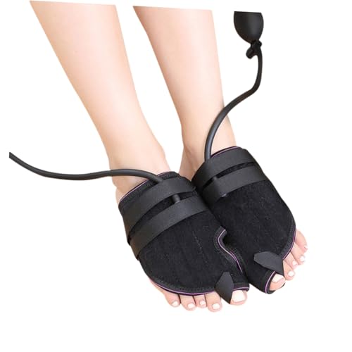IWOWHERO 1 Pair Pressure Big Splints Bunion Comfortable Separator Straightener Black Arch Support Design for Forefoot Relief