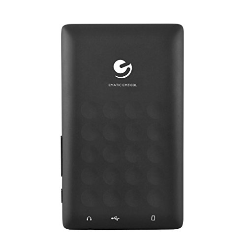 Ematic 8Gb Mp3 Video Player With Fm Tuner, Voice Recorder, Bluetooth, 2.4-Inch Touch Screen And Sd Slot, Black #TOP3