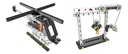 Clementoni - 52181 - Science et Jeu - Mon Atelier de Mécanique - Véhicules et Machines - Jeu de Construction et Création pour Enfants - Dès 8 Ans et Plus - 50 Modèles Réalisables