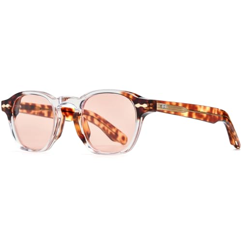 Image of HEPIDEM Acetate Glasses Frame Men Women Square Eyeglasses Optical Spectacles MZEPH