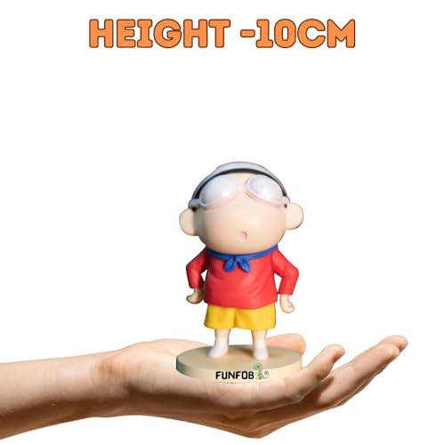 Image of FUNFOB Shinchan Action Figure | Shin chan Figurine Cartoon Figures Toys for Boys & Girls PVC Multicolour (Shinchan Mini Naughty)