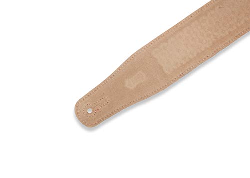 Levy’s Leathers MS26SQ-BRG Sangle de guitare en daim Motif floral Bordeaux 6,3 cm - Les Beatles, Paul McCartney, John Lennon, RIngo Starr, George Harrison Levy's Leathers MS26SQ-BRG Sangle de guitare en daim Motif floral Bordeaux 6,3 cm – Image 6