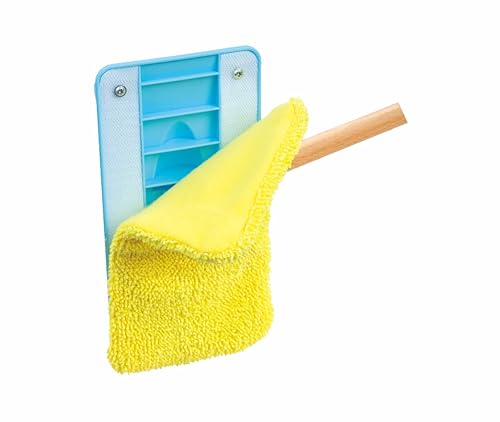 Hape Spielzeug-Putzset mit Ordnungsständer - Kinder-Rollenspiel, Holz Haushalts- und Putzspielzeug für Kinder, kreatives Rollenspiel, Ordnung und Motorik fördern, geeignet ab 3 Jahren