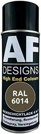 Alex Flittner Designs Rust Protection Paint 4-in-1 RAL 6014 Gelboliv Metal Protective Paint Spray Rust Protection Paint Spray Can