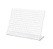 Marketing Holders Earring Holder Display Stand Multi Slot Holds 60 Pairs Slant Back Clear Acrylic