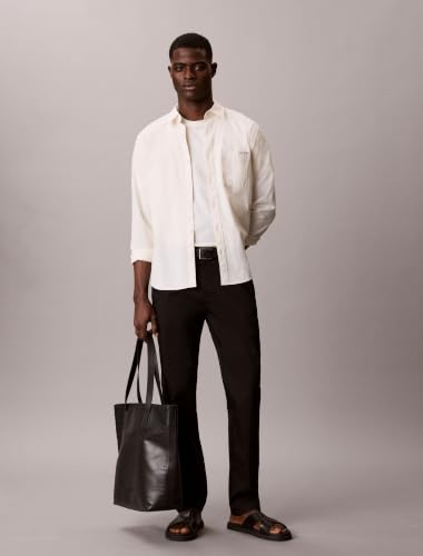 Image of Calvin Klein Men's Modern Stretch Chino Wrinkle Resistant Pants