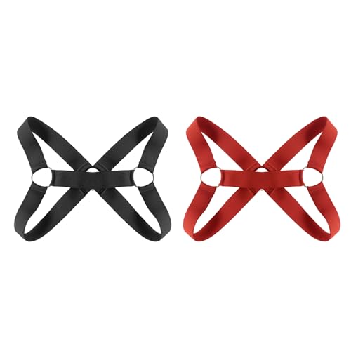 Image of Mens Harness Belt Nylon Elastic Body Shoulder Strap Sexy Halter Club Wear Cosplay Costume