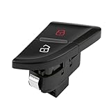 Front Left Car Door Lock Switch Cental Locking Button Compatible with A4 B8 S4 Allroad A5 S5 R Black Central Switch Car Accessories