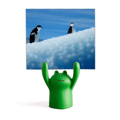 Support photo pingouins de l'Antarctique décor dessin animé