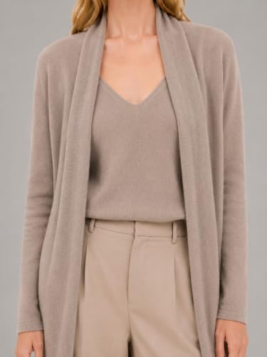 Image of State Cashmere Long Sweater Cardigan Women 100% Pure Cashmere Cardigan with Pockets Cashmere Cardigans for Women