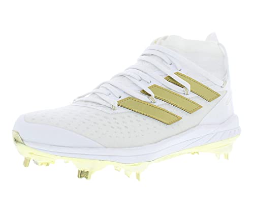 Adidas Adizero Afterburner 8 Nwv Mens Shoes Size 8.5, Color: White/Gold