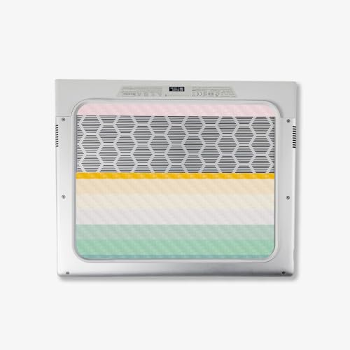 Image of MightySkins Carbon Fiber Skin Compatible with Alienware X14 R2 (2023) Full Wrap Kit - Horizon Stripes | Protective, Durable Textured Carbon Fiber Finish | Easy to Apply | Made in The USA
