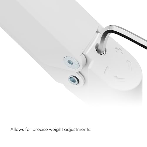 Image of Pixio PS2S Titan White Ultrawide Mega Heavy-Duty Premium Single Monitor Arm Stand fits up to 57 inch Monitors Holds up to 59.4lbs VESA Compatible Integrated Cable Management