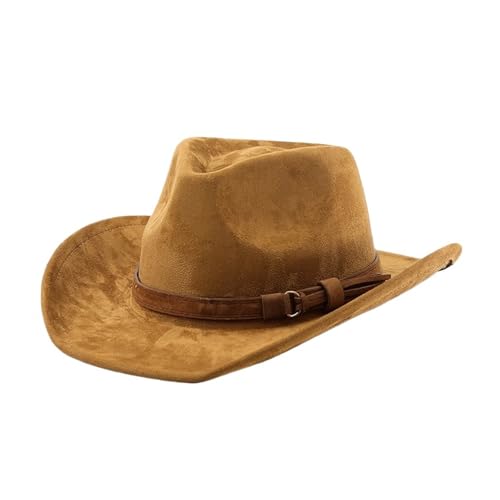 Fedora à bord enroulé en velours imitation cuir de haute qualité pour homme élégant