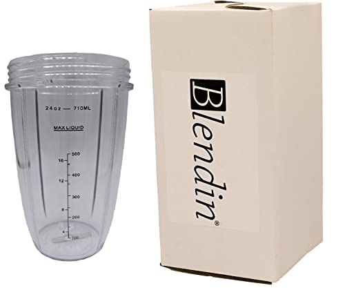 Blendin Replacement Parts, Compatible with Nutribullet 600W and 900W Blender Juicer (Tall Jar), Clear