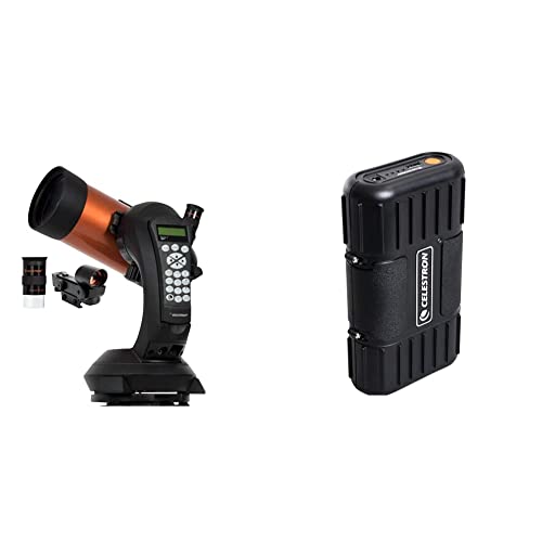 31AhjUWuN7L Celestron - NexStar 4SE Telescope - Computerized Telescope for Beginners and Advanced Users & PowerTank Lithium LT Telescope Battery – Rechargeable Portable 12V Power Supply