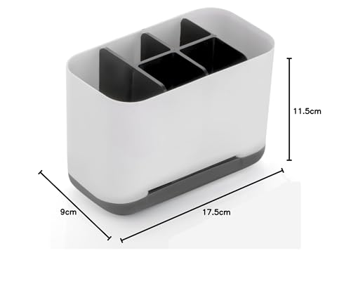 XMART India Plastic Razor Shaving Kit and Toiletries Cosmetics Organizer,Toothbrush Caddy, Bathroom Toothbrush Toothpaste Tube Holders Organizer Container Stand Storage Box for Easy-Store(Black)