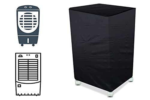 Image of The Furnishing Tree Air Cooler Cover compatible for Orient Electric Ocean Air Trendy CD7004HR 70 Ltr Medium Tower Cooler, Ployester, Black
