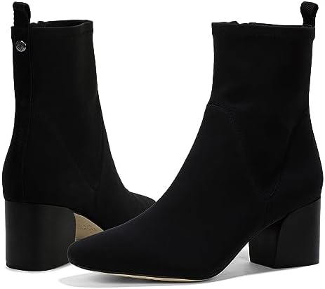 Donald Pliner Women's Birmingham Crepe Elastic Mid Calf Boot, Black, 8 | Image 7