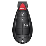 ECCPP Replacement fit for Uncut 433MHz Keyless Entry Remote Key Fob Chrysler Dodge Jeep Volkswagen Series M3N5WY783X IYZ-C01C (Pack of 1)