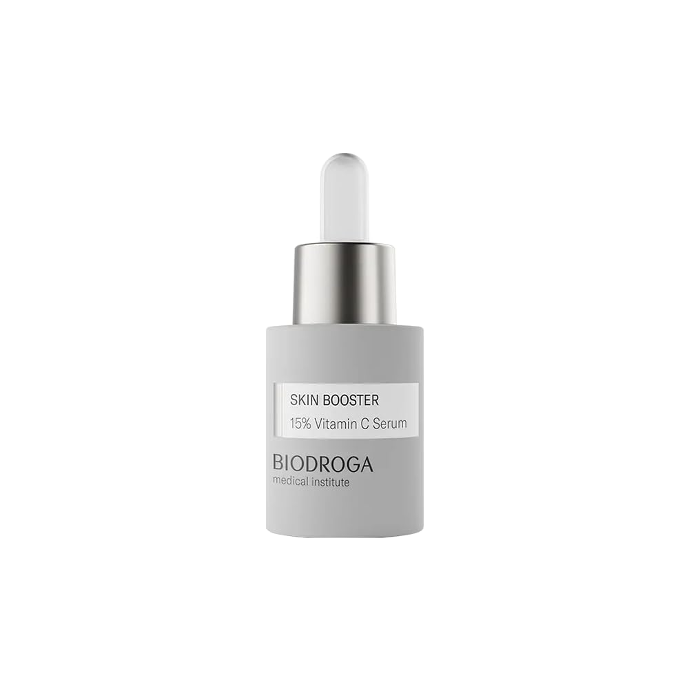 BIODROGA Medical Institute Skin Booster serum 15% witaminy C 15 ml – serum do twarzy, do pielęgnacji skóry, przeciwutleniacze, bez parabenów, bez silikonu, testowane dermatologicznie