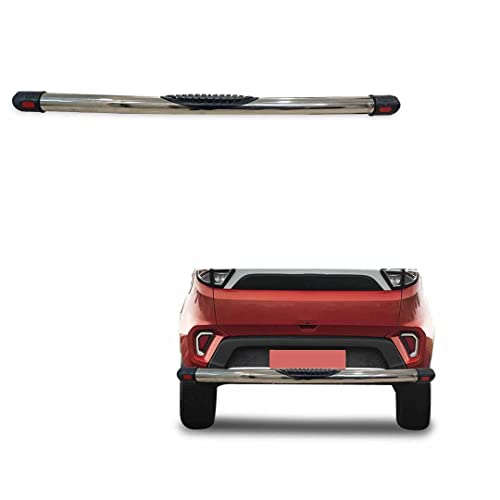 Image of Stainless Steel High Gloss Safety Rear Bumper Protector for Tata Nexon