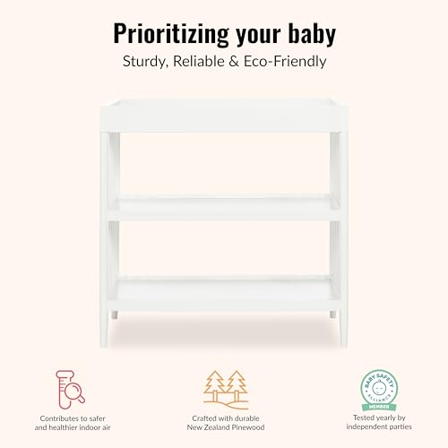 Dream On Me Clover Changing Table with Rounded Spindles in White by Dream On Me - Image 4