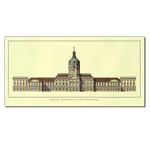 Aesthetic Posters Famous Architecture Art Charlottenburg Palace Berlin Art Posters Canvas Wall Art Prints For Wall Decor Room Decor Bedroom Decor Gifts 24X48Inch(60X120Cm) #TOP12