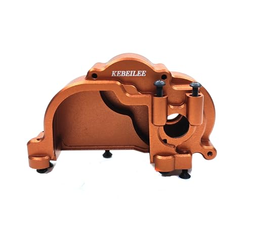 KEBEILEE CNC Aluminum Center Transmission Housing for LOSI RZR 1/10 (Orange)
