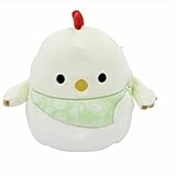 Squishmallow Official Kellytoy Plush Collectible Farm Squad Squishy Soft Animals (Todd Chicken (Green Bandana), 8 Inch)