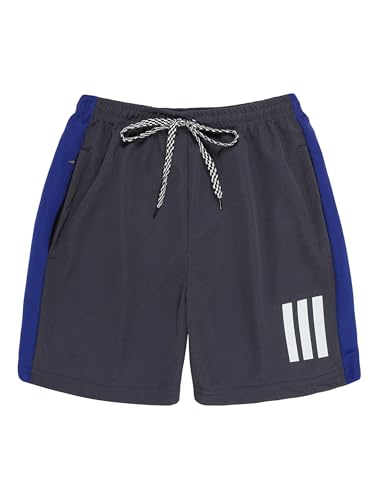 Image of Pack 2 Polyester Sports Shorts for Boys & Girls with Zipper Pockets
