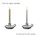 Kendiis Candle Holder Ceramic Candlestick Holder, Candlelight Stand for Spell Candles, Taper Candles, and Incense, Halloween Christmas Dining Room Home Decoration Display