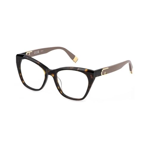 PLASTIC OPT FRAME FURLA - MAT: Cellulose acetate_C: SHINY DARK HAVANA D: 140x18 / Female Cura della persona e salute