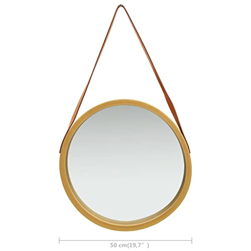 vidaXL Miroir mural avec sangle 50 cm - vue 8